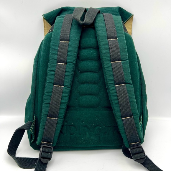 Kipling Backpack with Monkey Keychain. Color Hunter green - Picture 3 of 9